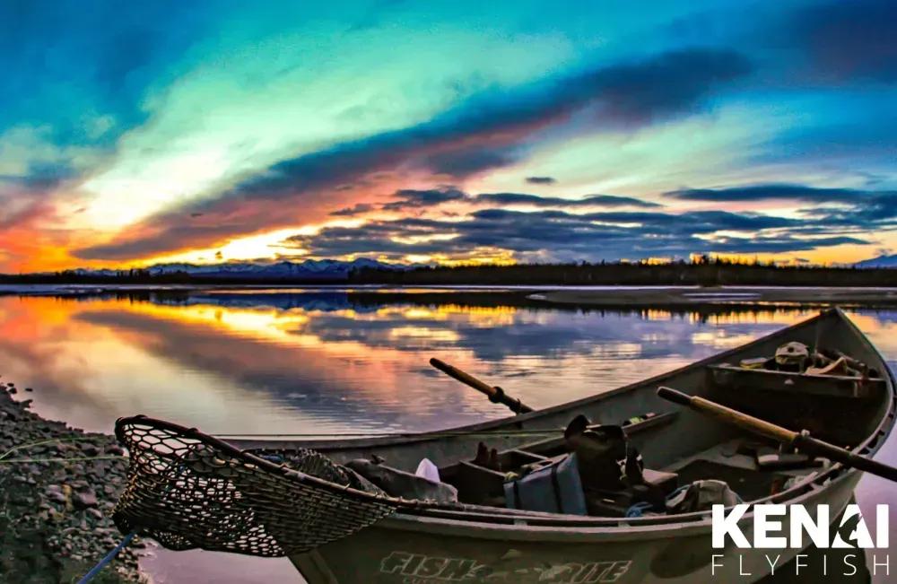 Drift boat on the Kenai River