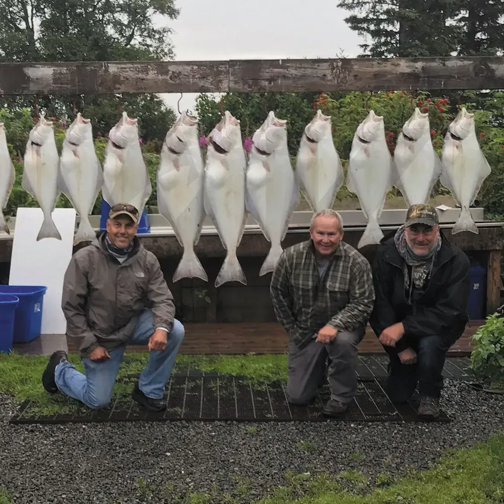 Alaska halibut fishing charter catch on Cook Inlet