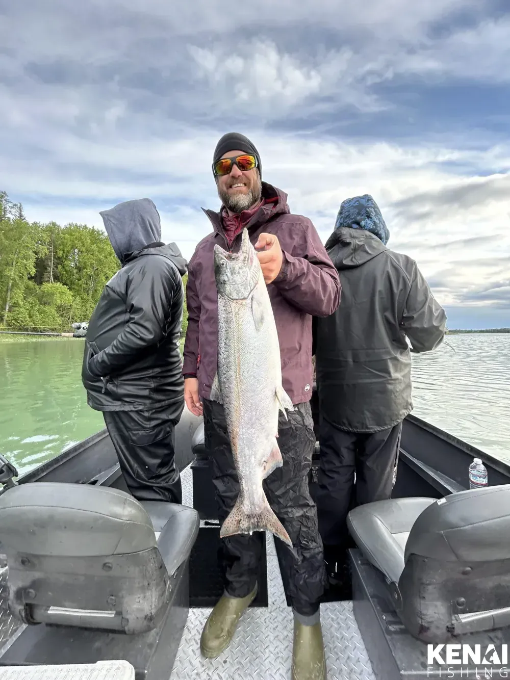 Trophy king salmon caught on the Kenai River