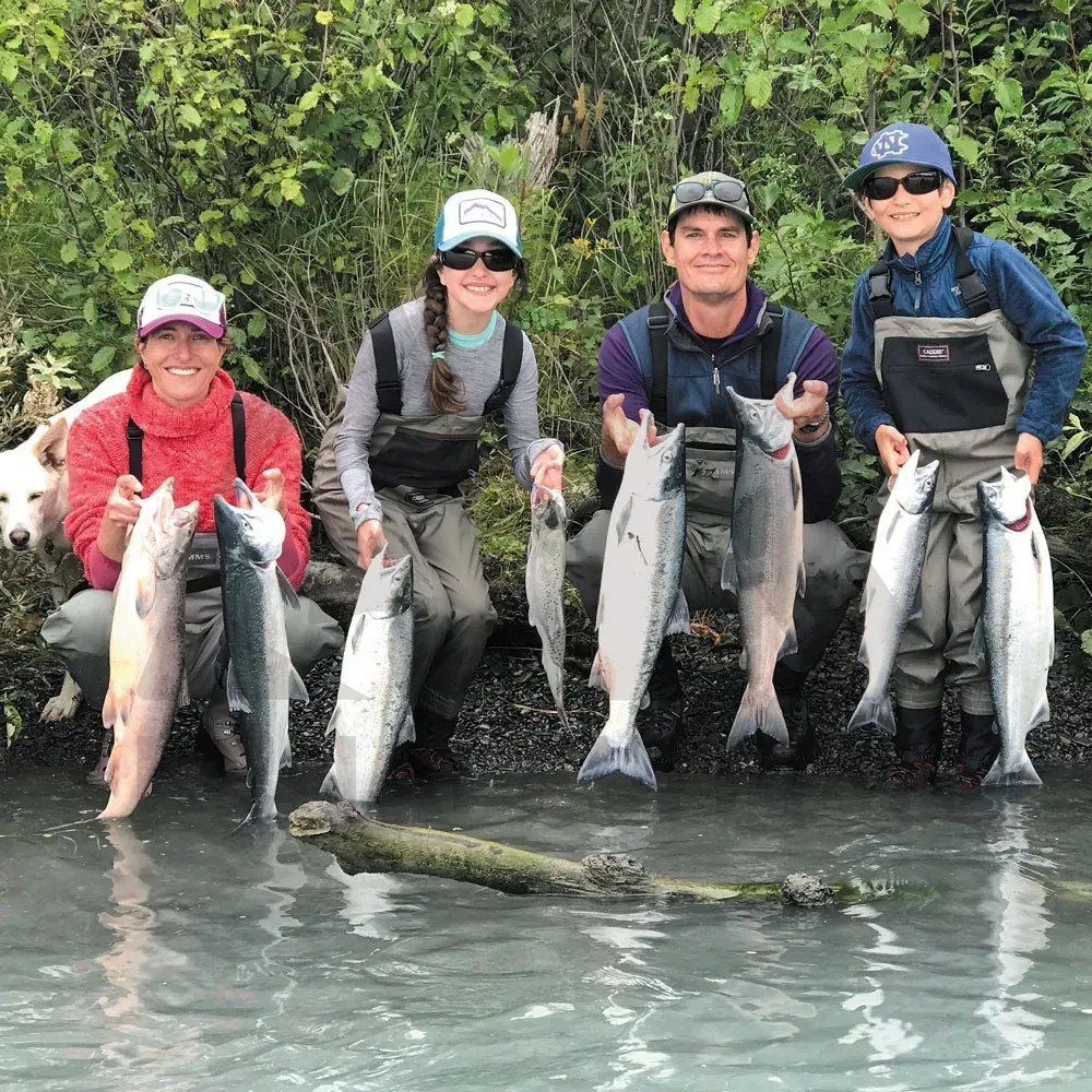 Full day Kenai salmon fishing trip